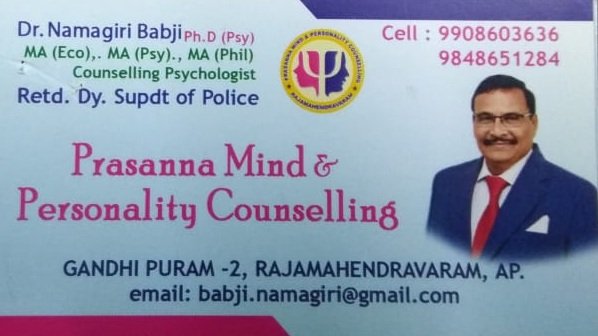 Prasanna Mind & Personality Counselling, Gandhipuram, Rajahmundry