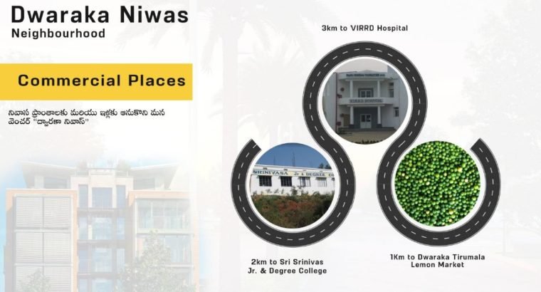 Dwarka Niwas Gated Community Near Dwaraka Tirumala – Independent Houses, 1BHK & 2BHK Apartments.