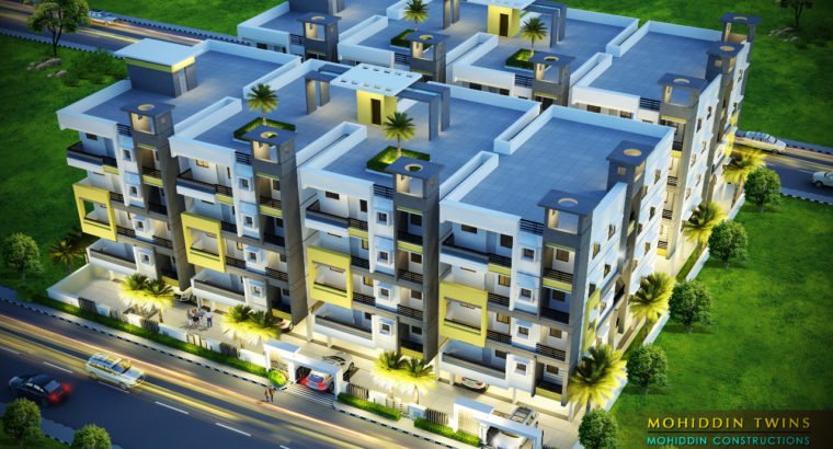 2BHK Luxurious Flats for Sale By Mohiddin Constructions at Main Raod Tatipaka.