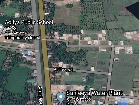 Site For Sale at Kamanagaruvu Road, Medha Gardens, Amalapuram