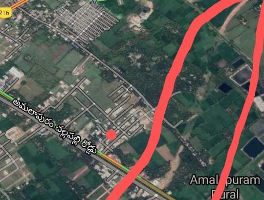 Site For Sale at Kamanagaruvu Road, Medha Gardens, Amalapuram