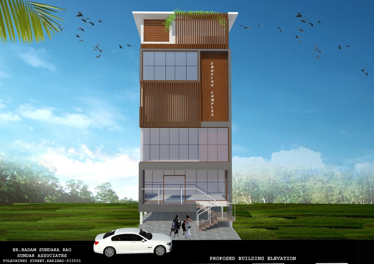 G +2 Commercial Building for Rent at Cinema Road, Kakinada.