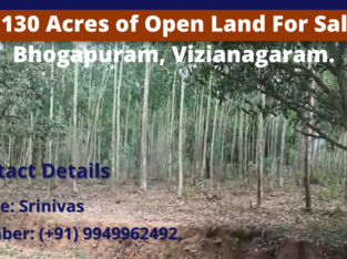 25 – 130 Acres of Open Land For Sale at Bhogapuram, Vizianagaram.