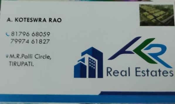 Real Estate Consultant For Buying Or Selling, M.R Palli Circle, Tirupati