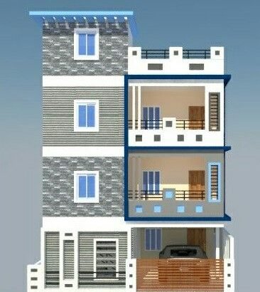 G +2 Commercial Building For Rent at SuryaRao Pet, Main Road, Vijaywada.