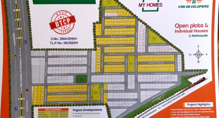 Open Plots and Individual House For Sale at Narketpalle, Vijayawada