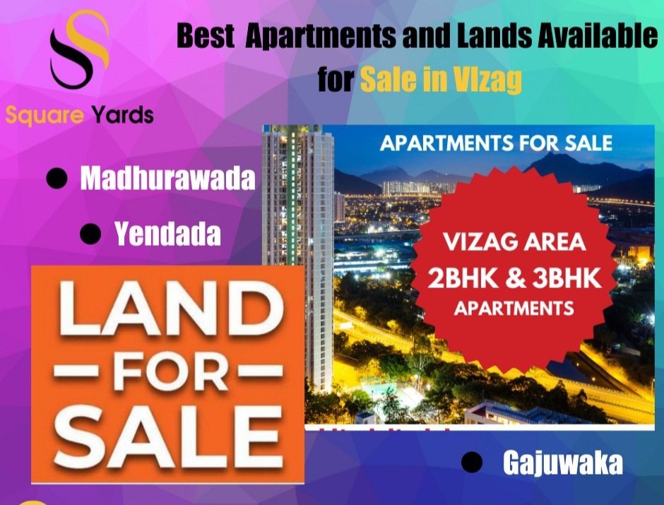 3 BHK & 2 BHK Flats and Land for Sale at Visakhapatnam