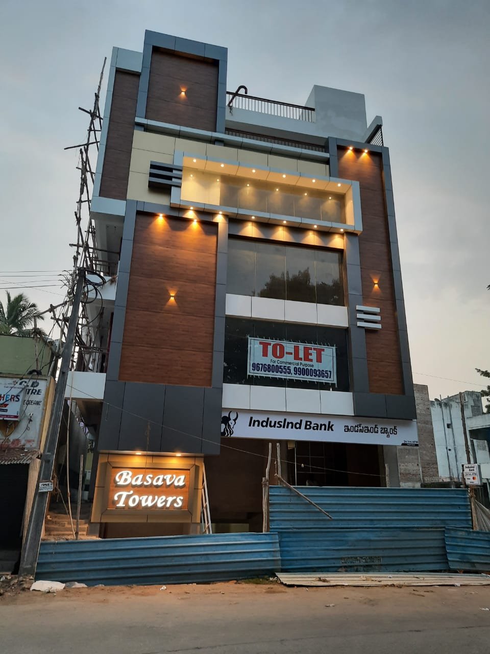 Commercial Space available in New building 1st ,2nd and 3rd floor Opp.Konda Reddy Rayalaseema College