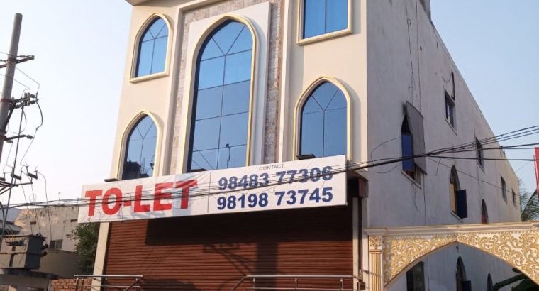 Cellar + G +2 Commercial Building For Lease / Rent at Suryaraopeta, Kakinada.