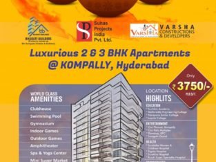 3 & 2 BHK Flats for Sale at Kompally Hyderabad