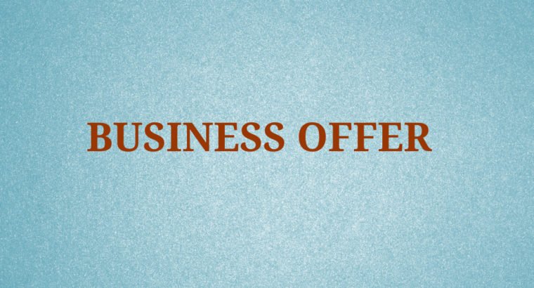 Business Offer on Organic Products