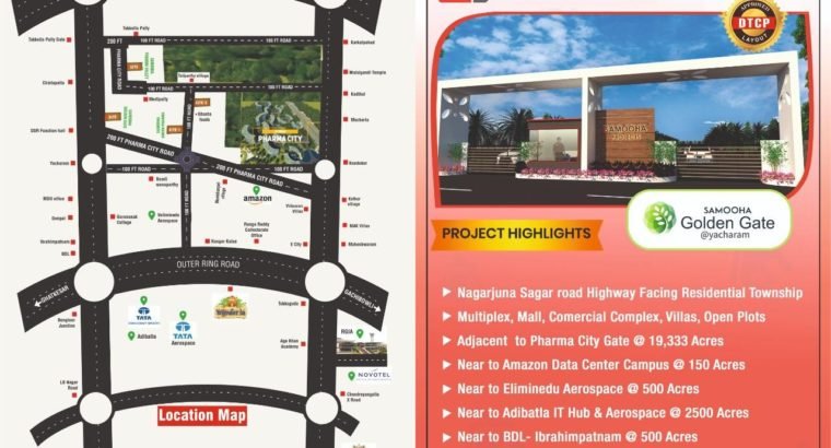 Open Plots for Sale at Sagar Highway, Yacharam.