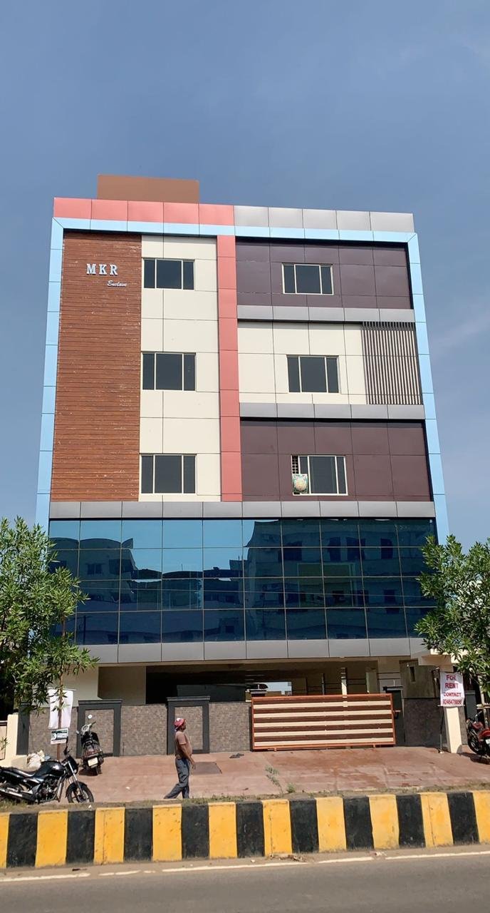 G +4 Commercial Building Ground & First Floor For Lease / Rent at Kanuru, Vijayawada