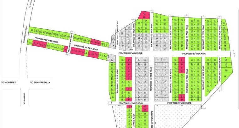 Open Plots For Sale at Sree Shankarpalli Hills Mehathabkhanl Gudem,Hyderabad.