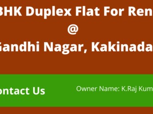 3BHK Duplex Flat For Rent at Gandhinagar, Kakinada.