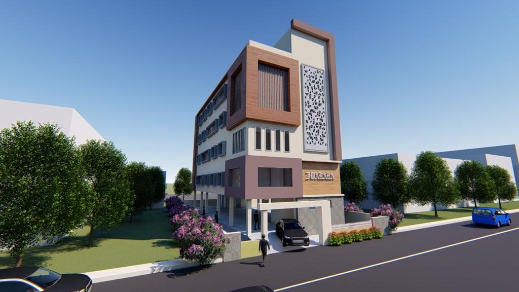 G +4 Commercial Building For Lease / Rent at Kanka Durga Officers Colony, Vijayawada