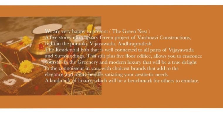 3BHK Luxury Flats for Sale at The Green Nest, Poranki, Vijayawada.