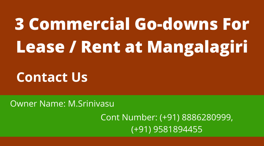 Commercial Go-Down For Lease Or Rent at Mangalagiri