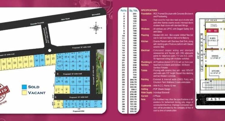 Dtcp plots in Dwarka thirumala