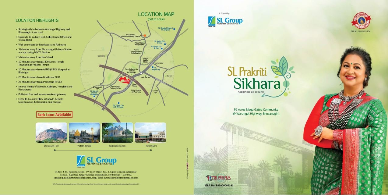 Residential Open Plots for Sale at Bhuvanagiri, Yadadri