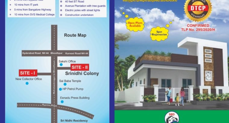 Commercial Open Plots For Sale at Balanagar, Mahaboobnagar Hyderabad.