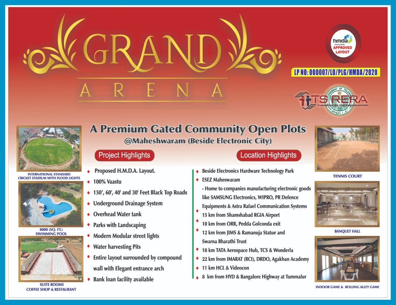 Open Plots For Sale Maheswaram Beside Electronic SEZ, Hyderabad.